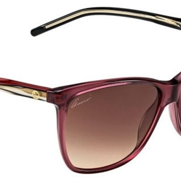 GUCCI Italy BURGUNDY Sunglasses GG 3640/S - Picture 2 of 10